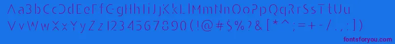 AndarilhoFont Font – Purple Fonts on Blue Background