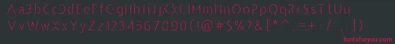 AndarilhoFont Font – Red Fonts on Black Background