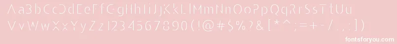 AndarilhoFont Font – White Fonts on Pink Background