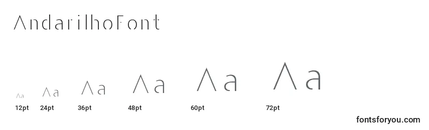 AndarilhoFont Font Sizes