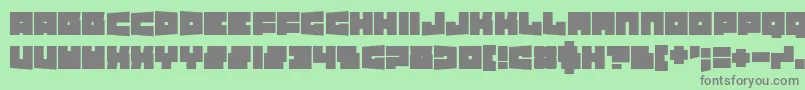 TexasDrop-Schriftart – Graue Schriften auf grünem Hintergrund