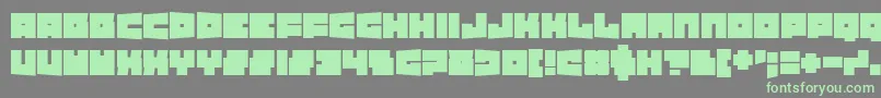 TexasDrop-Schriftart – Grüne Schriften auf grauem Hintergrund
