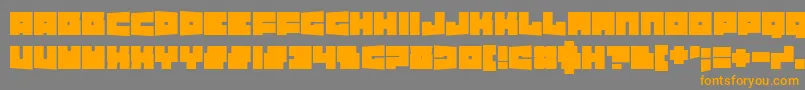 TexasDrop Font – Orange Fonts on Gray Background