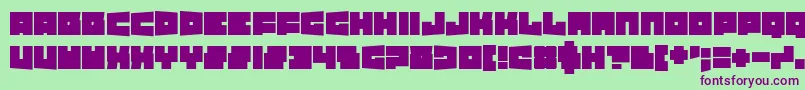 TexasDrop Font – Purple Fonts on Green Background