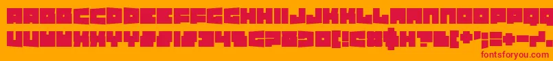 TexasDrop Font – Red Fonts on Orange Background