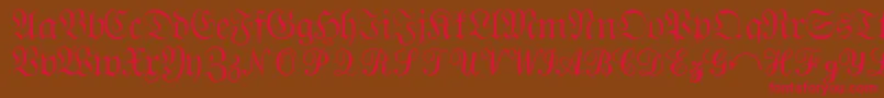 Quantapisixssk Font – Red Fonts on Brown Background