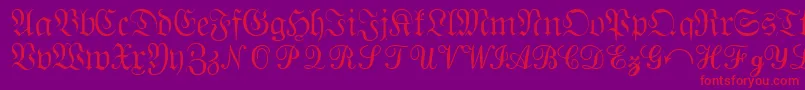 Quantapisixssk Font – Red Fonts on Purple Background