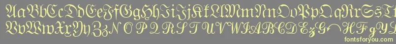 Quantapisixssk Font – Yellow Fonts on Gray Background