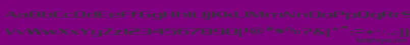 KubraMedium Font – Black Fonts on Purple Background