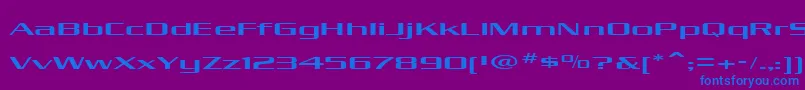 KubraMedium Font – Blue Fonts on Purple Background