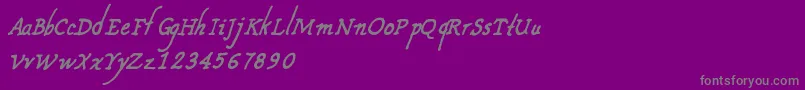 CfnouvellefranceRegular Font – Gray Fonts on Purple Background