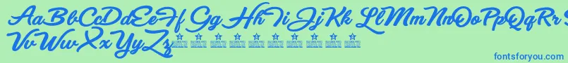 fuente EyesWideOpenBoldPersonalUse – Fuentes Azules Sobre Fondo Verde