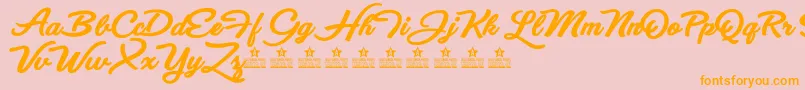 fuente EyesWideOpenBoldPersonalUse – Fuentes Naranjas Sobre Fondo Rosa