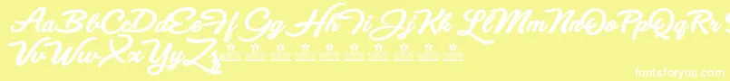 fuente EyesWideOpenBoldPersonalUse – Fuentes Blancas Sobre Fondo Amarillo