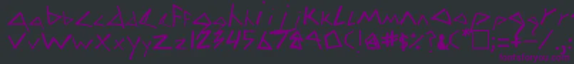 Zag Font – Purple Fonts on Black Background