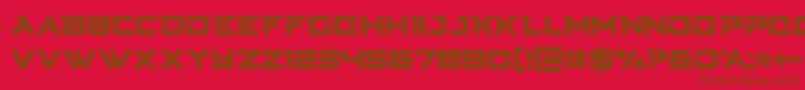 Cyberdynecond Font – Brown Fonts on Red Background