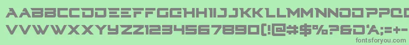 Cyberdynecond Font – Gray Fonts on Green Background