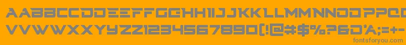 Cyberdynecond Font – Gray Fonts on Orange Background