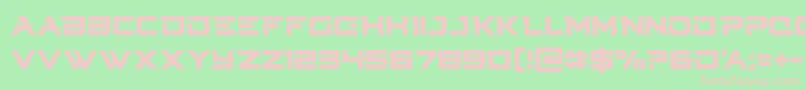 Cyberdynecond Font – Pink Fonts on Green Background