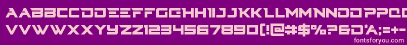 Cyberdynecond Font – Pink Fonts on Purple Background