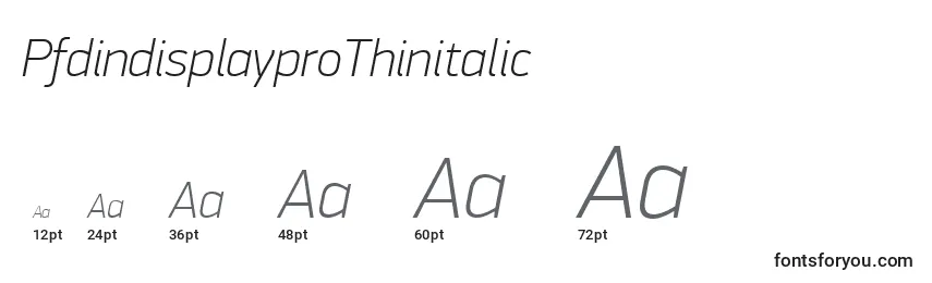 PfdindisplayproThinitalic Font Sizes