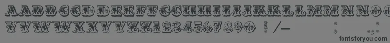 Cashcapitalc Font – Black Fonts on Gray Background