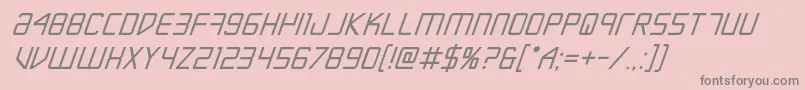 More about Escapeartistboldital Font Escapeartistboldital Font – Gray Fonts on Pink Background