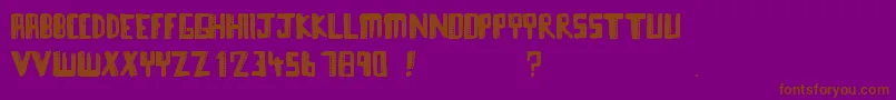 Más sobre la fuente Towerblocks fuente Towerblocks – Fuentes Marrones Sobre Fondo Morado