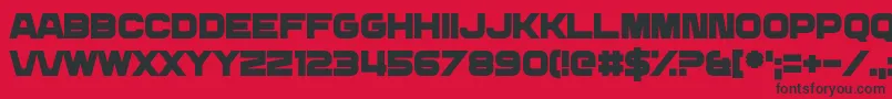 DailyMix3 Font – Black Fonts on Red Background