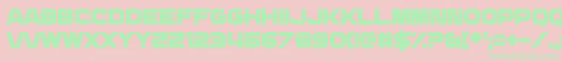 DailyMix3 Font – Green Fonts on Pink Background