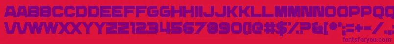 DailyMix3 Font – Purple Fonts on Red Background