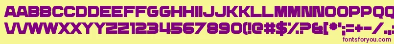DailyMix3 Font – Purple Fonts on Yellow Background