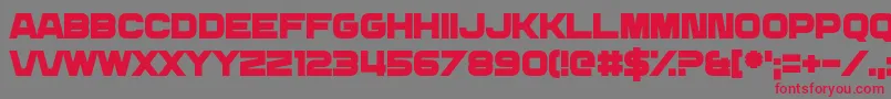 DailyMix3 Font – Red Fonts on Gray Background