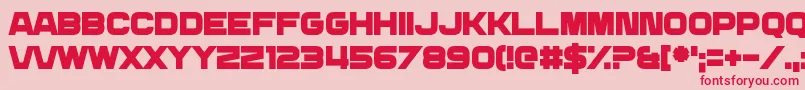 DailyMix3 Font – Red Fonts on Pink Background