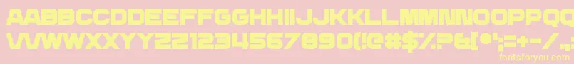 DailyMix3 Font – Yellow Fonts on Pink Background