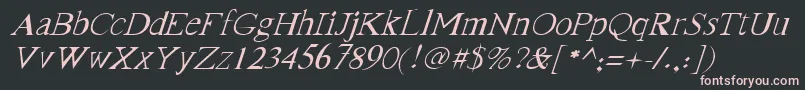 fuente FranktimesItalic – Fuentes Rosadas Sobre Fondo Negro