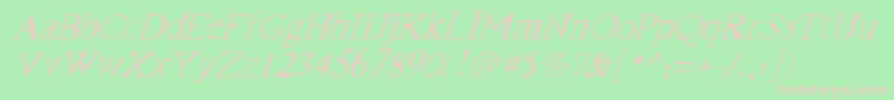 fuente FranktimesItalic – Fuentes Rosadas Sobre Fondo Verde