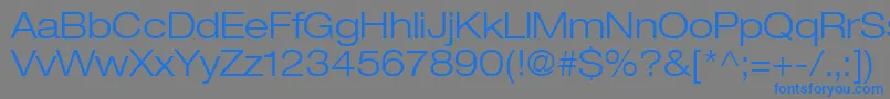 Heaveneticaextd4Ltsh Font – Blue Fonts on Gray Background