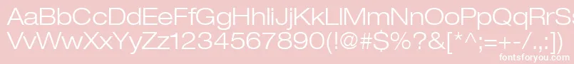 Heaveneticaextd4Ltsh Font – White Fonts on Pink Background