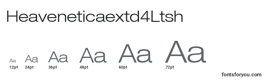 Heaveneticaextd4Ltsh Font Sizes