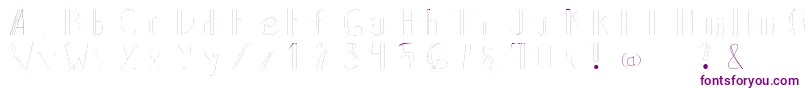 Backline Font – Purple Fonts on White Background