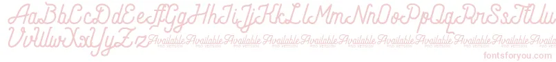 AndaraScriptDemo-Schriftart – Rosa Schriften auf weißem Hintergrund