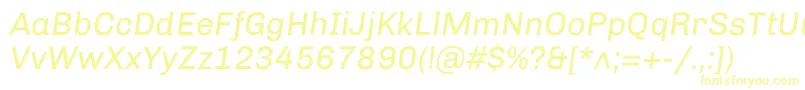 ChivoItalic Font – Yellow Fonts