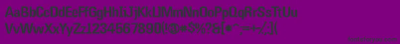 Nugothic Font – Black Fonts on Purple Background