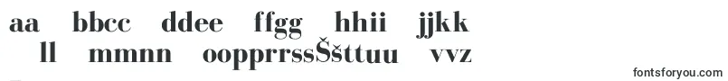 フォントBodoniflfBold – ラトビアのフォント