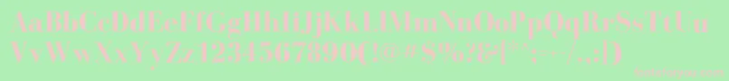 BodoniflfBold Font – Pink Fonts on Green Background