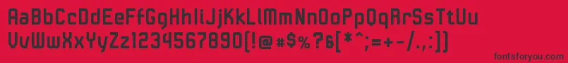 LinotypeKaliberBold Font – Black Fonts on Red Background