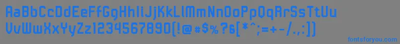 LinotypeKaliberBold Font – Blue Fonts on Gray Background