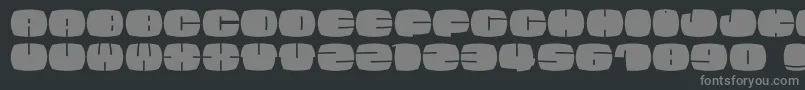 Elefontissimo Font – Gray Fonts on Black Background