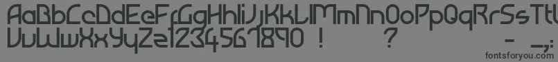 Atiba Font – Black Fonts on Gray Background